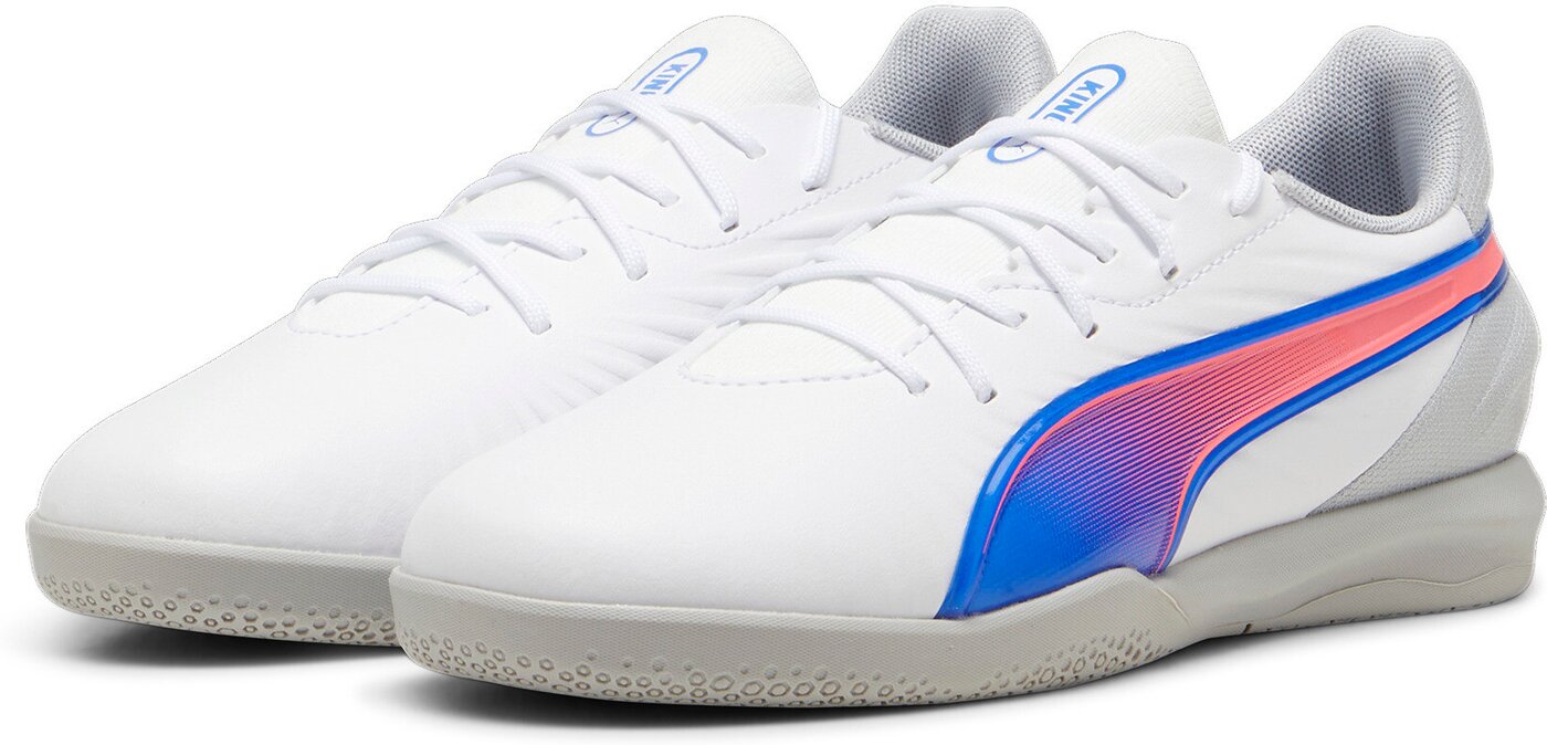 PUMA - KING MATCH IT Jr PUMA WHITE-BLUEMAZING-FLAT LIGHT GR – Bild 3