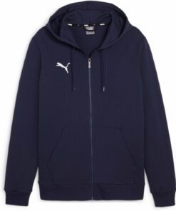 PUMA - teamGOAL Casuals Hooded Jacket PUMA NAVY-PUMA WHITE
