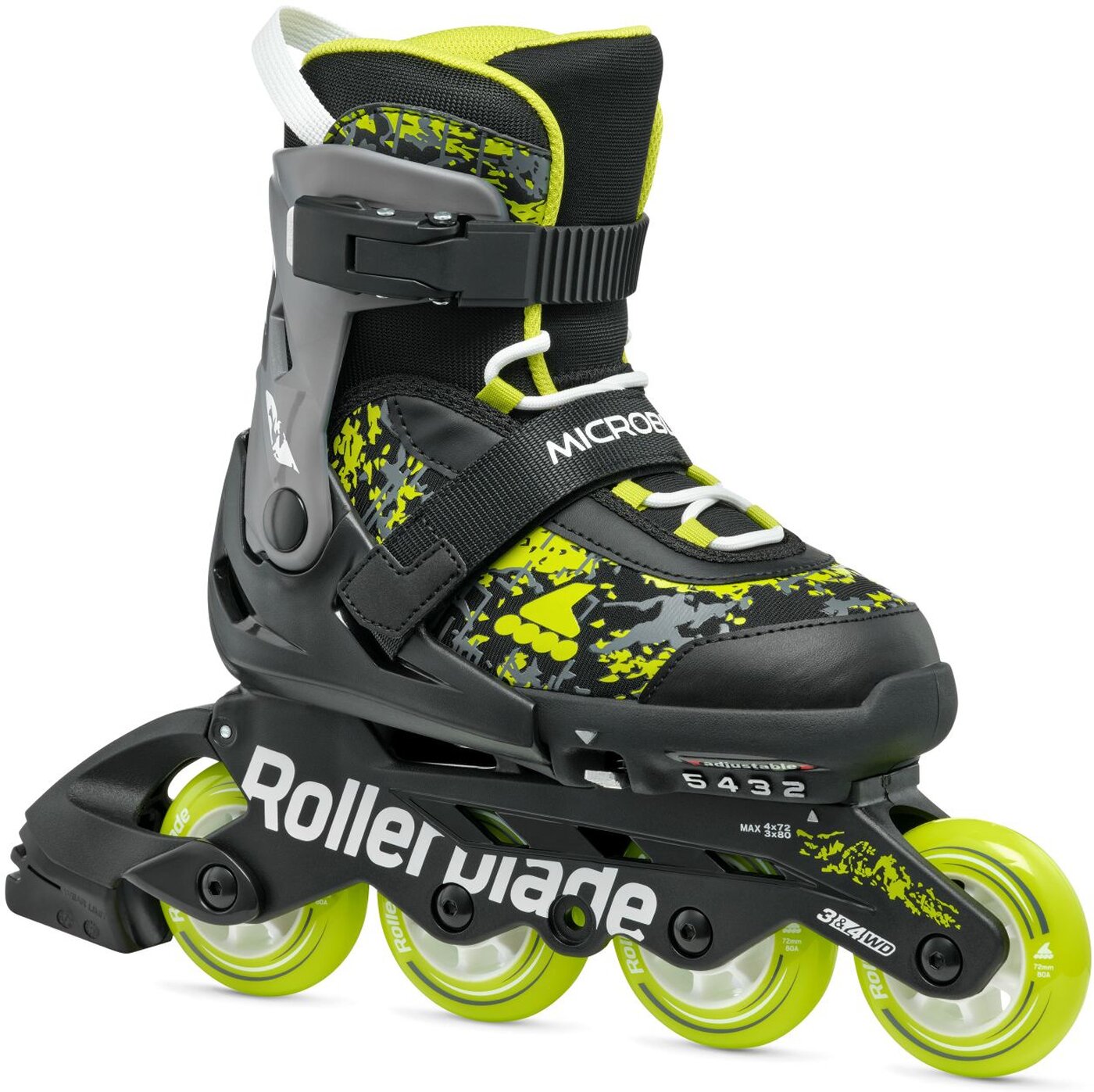 ROLLERBLADE - MICROBLADE SL NG01 SCHWARZ/LIME – Bild 2