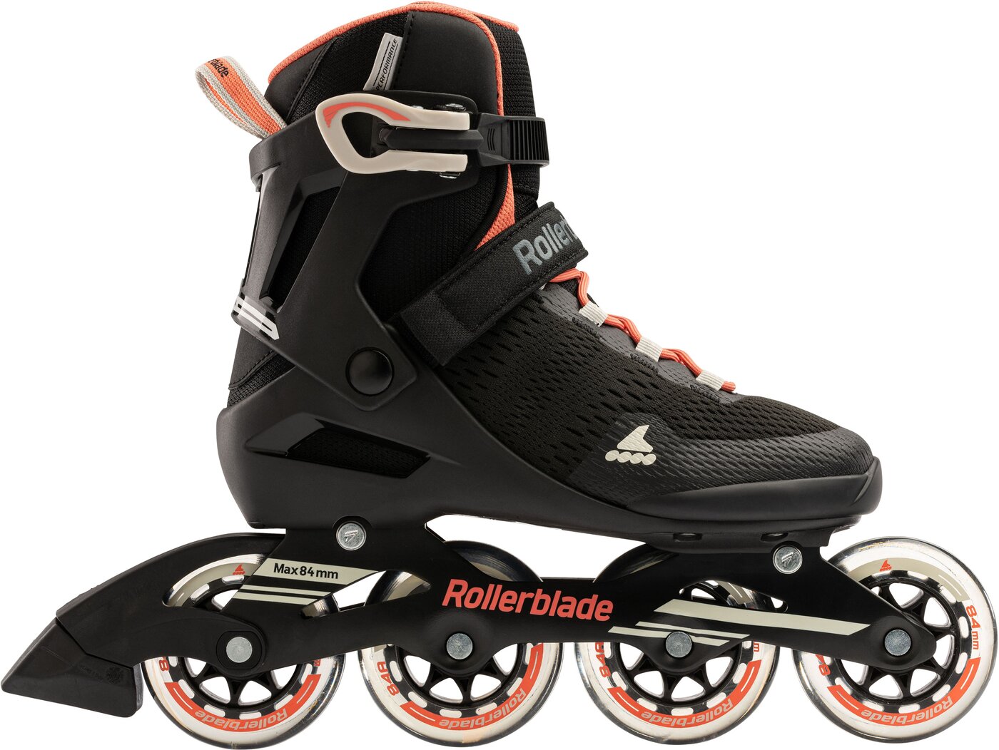 ROLLERBLADE - SIRIO 84 W NERO/CORALLO
