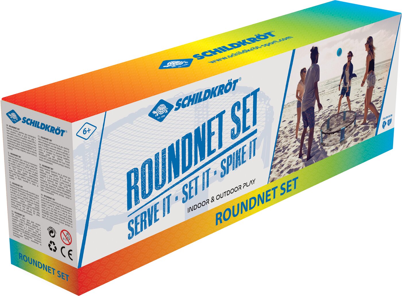 SCHILDKRÖT FUN SPORTS - ROUNDNET SET SK im 4C Karton incl. Anleitung und Tragetasche KEINE FARBE – Bild 2