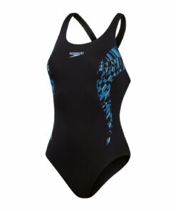 SPEEDO - Womens Placement Muscleback TRUE NAVY / TRUE COBALT / CURIOUS BLUE