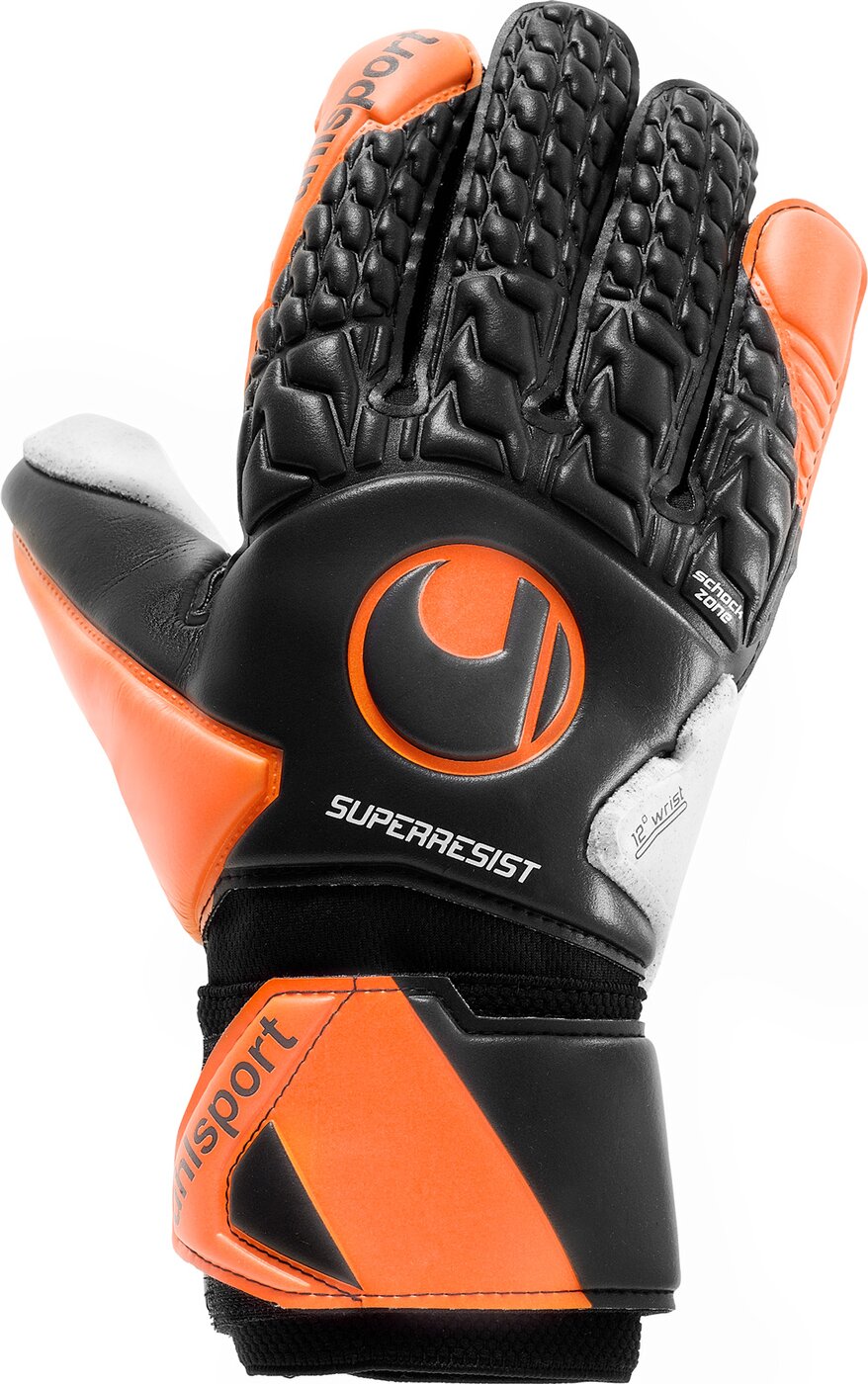 UHLSPORT - UHLSPORT SUPER RESIST HN SCHWARZ/FLUO ORANGE/WEIß