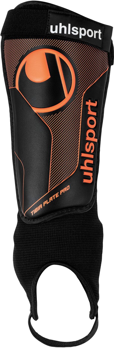 UHLSPORT - TIBIA PLATE PRO SCHWARZ/FLUO ORANGE