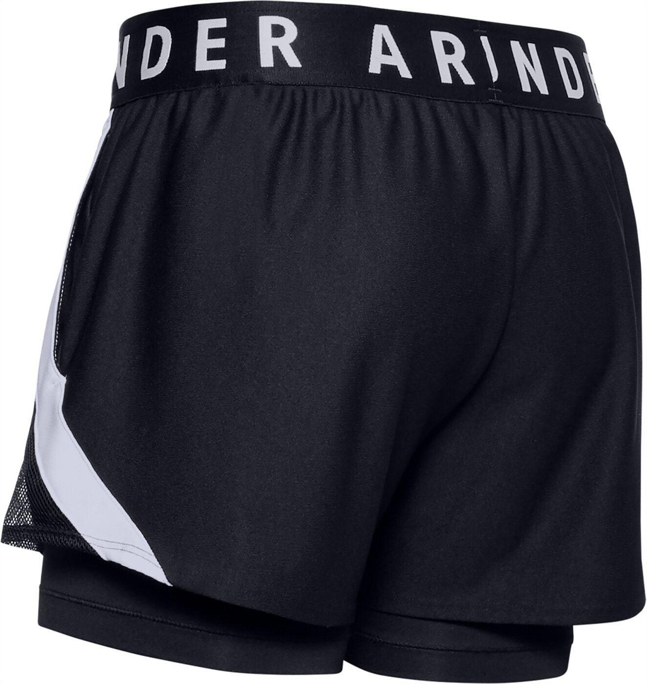 UNDER ARMOUR - PLAY UP 2-IN-1 SHORTS BLACK / BLACK / WHITE – Bild 2