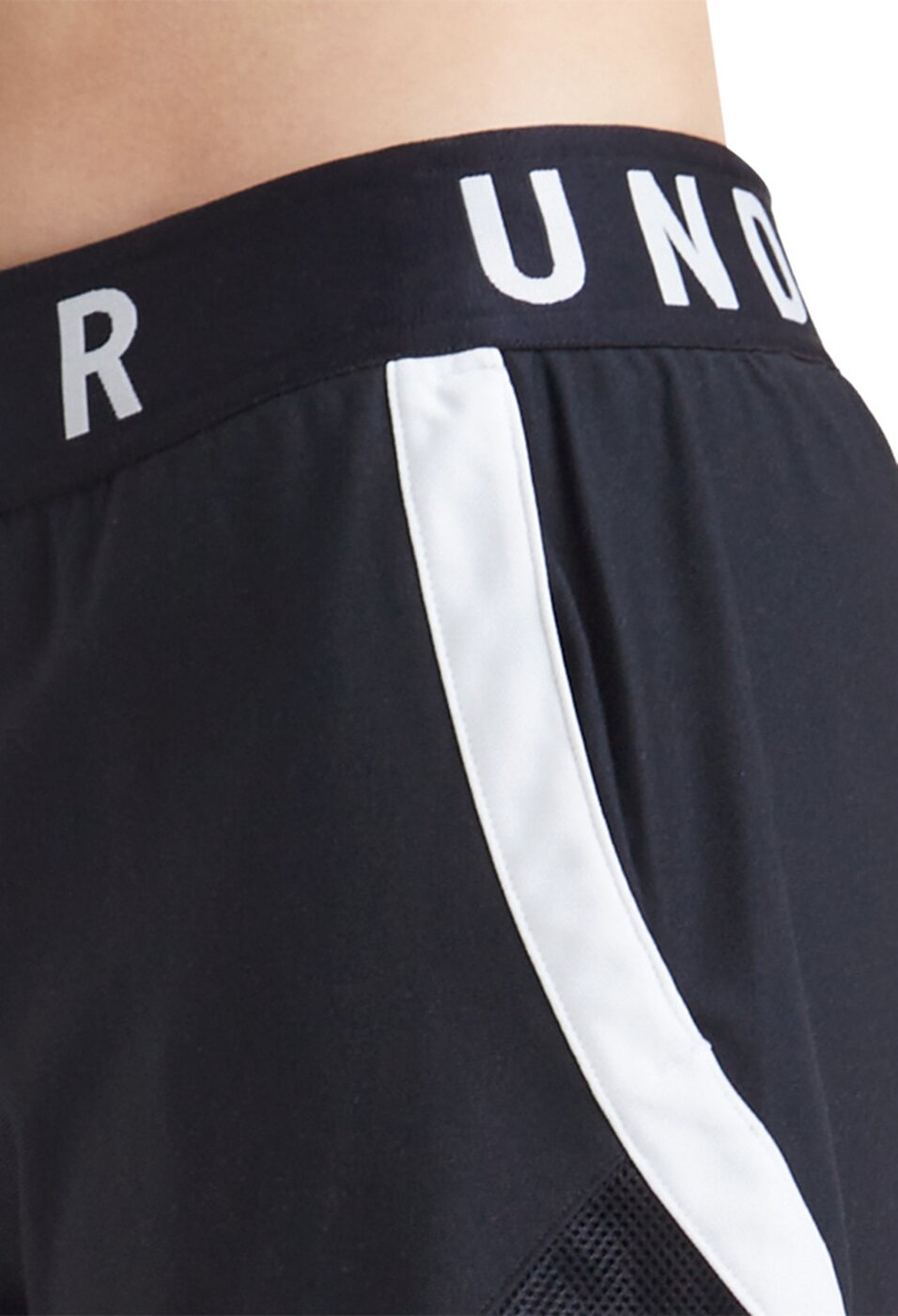 UNDER ARMOUR - PLAY UP 2-IN-1 SHORTS BLACK / BLACK / WHITE – Bild 8