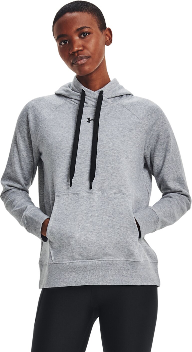 UNDER ARMOUR - RIVAL FLEECE HB HOODIE 035 STEEL MEDIUM HEATHER – Bild 3