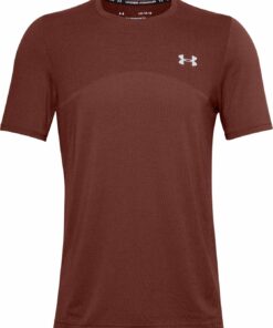 UNDER ARMOUR - SEAMLESS SS CINNA RED / / MOD GRAY