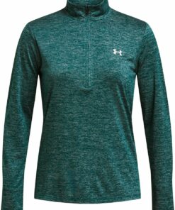 UNDER ARMOUR - TECH 1/2 ZIP- TWIST HYDRO TEAL