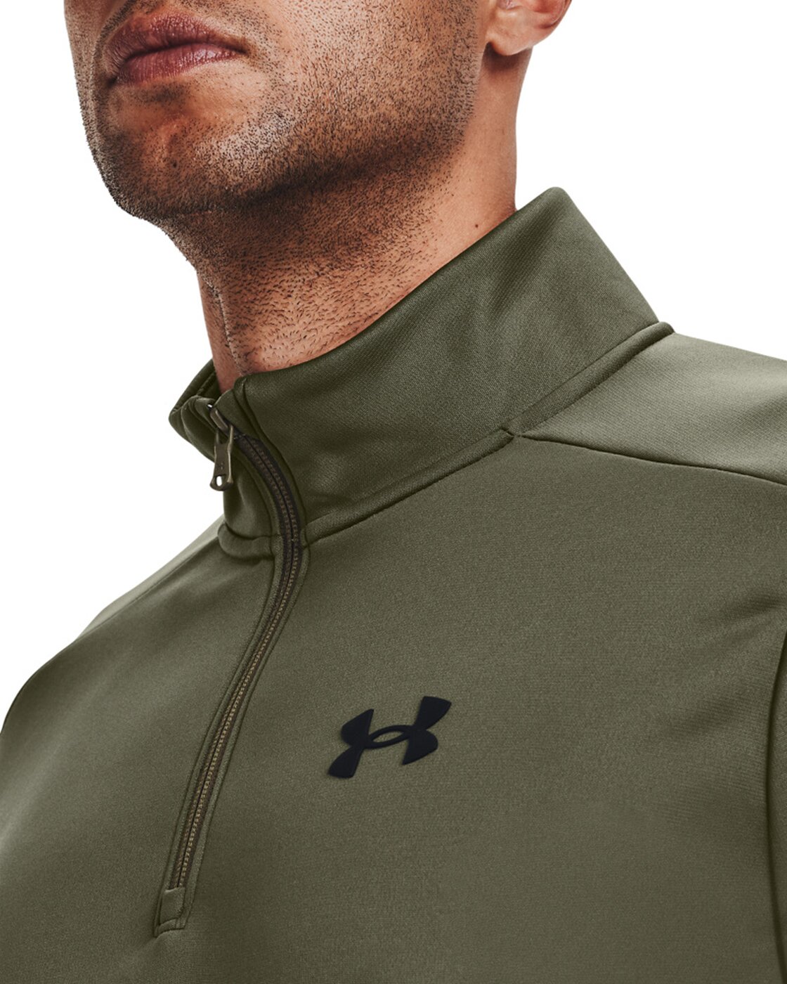 UNDER ARMOUR - UA ARMOUR FLEECE 1/4 ZIP MARINE OD GREEN – Bild 6