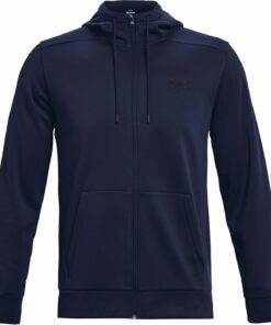 UNDER ARMOUR - UA ARMOUR FLEECE FZ HOODIE MIDNIGHT NAVY