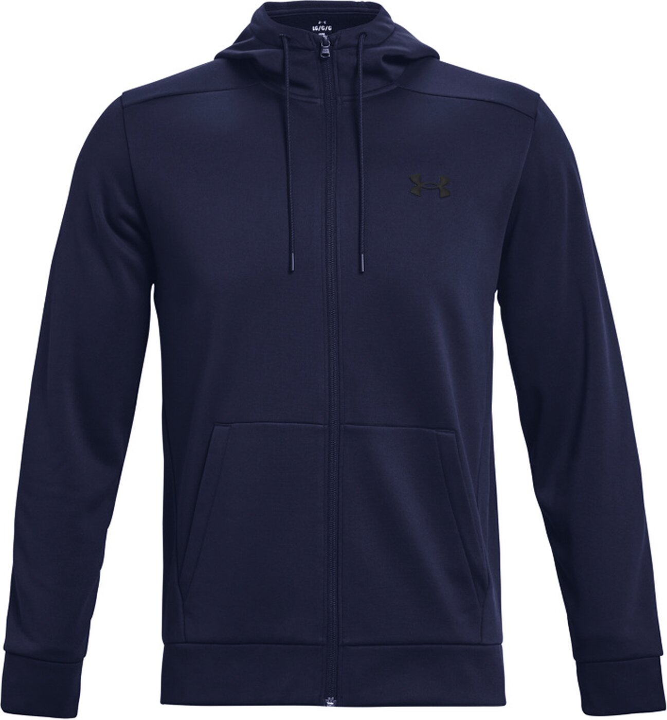 UNDER ARMOUR - UA ARMOUR FLEECE FZ HOODIE MIDNIGHT NAVY
