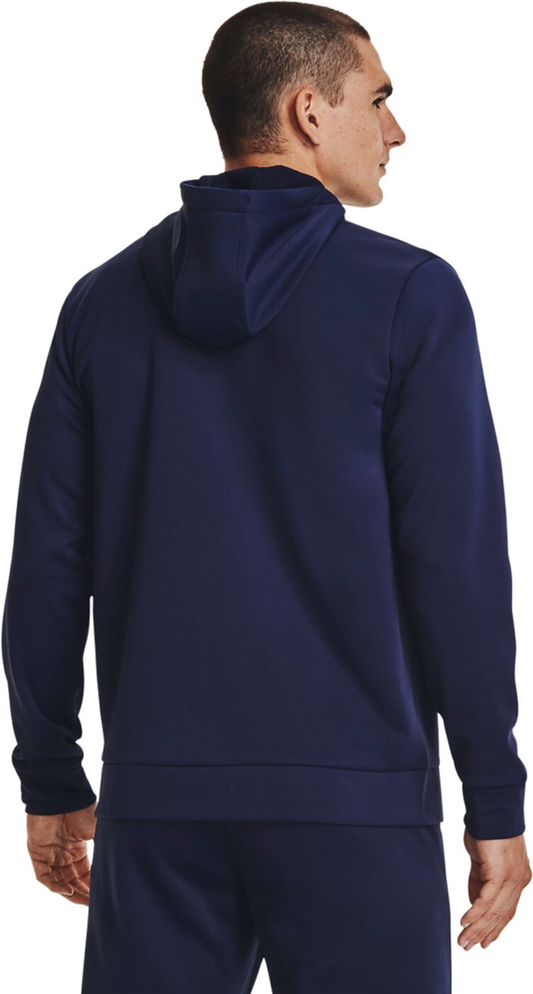UNDER ARMOUR - UA ARMOUR FLEECE FZ HOODIE MIDNIGHT NAVY – Bild 4