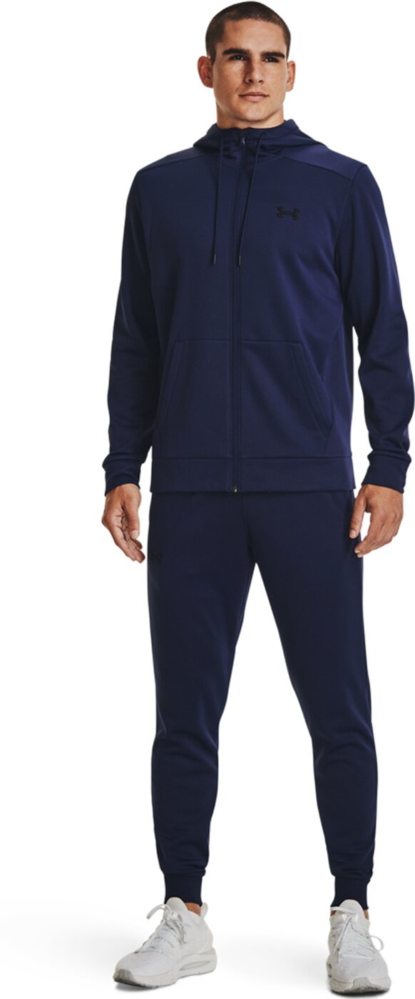 UNDER ARMOUR - UA ARMOUR FLEECE FZ HOODIE MIDNIGHT NAVY – Bild 5
