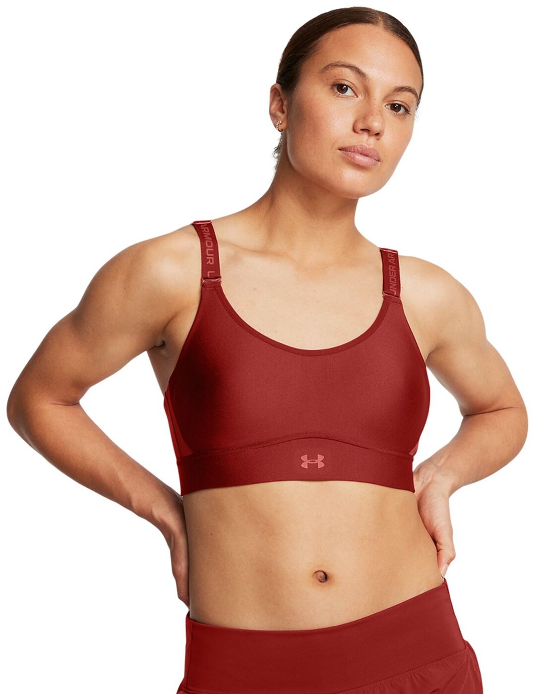 UNDER ARMOUR - UA INFINITY MID 2.0 BRA EARTHEN ORANGE – Bild 3