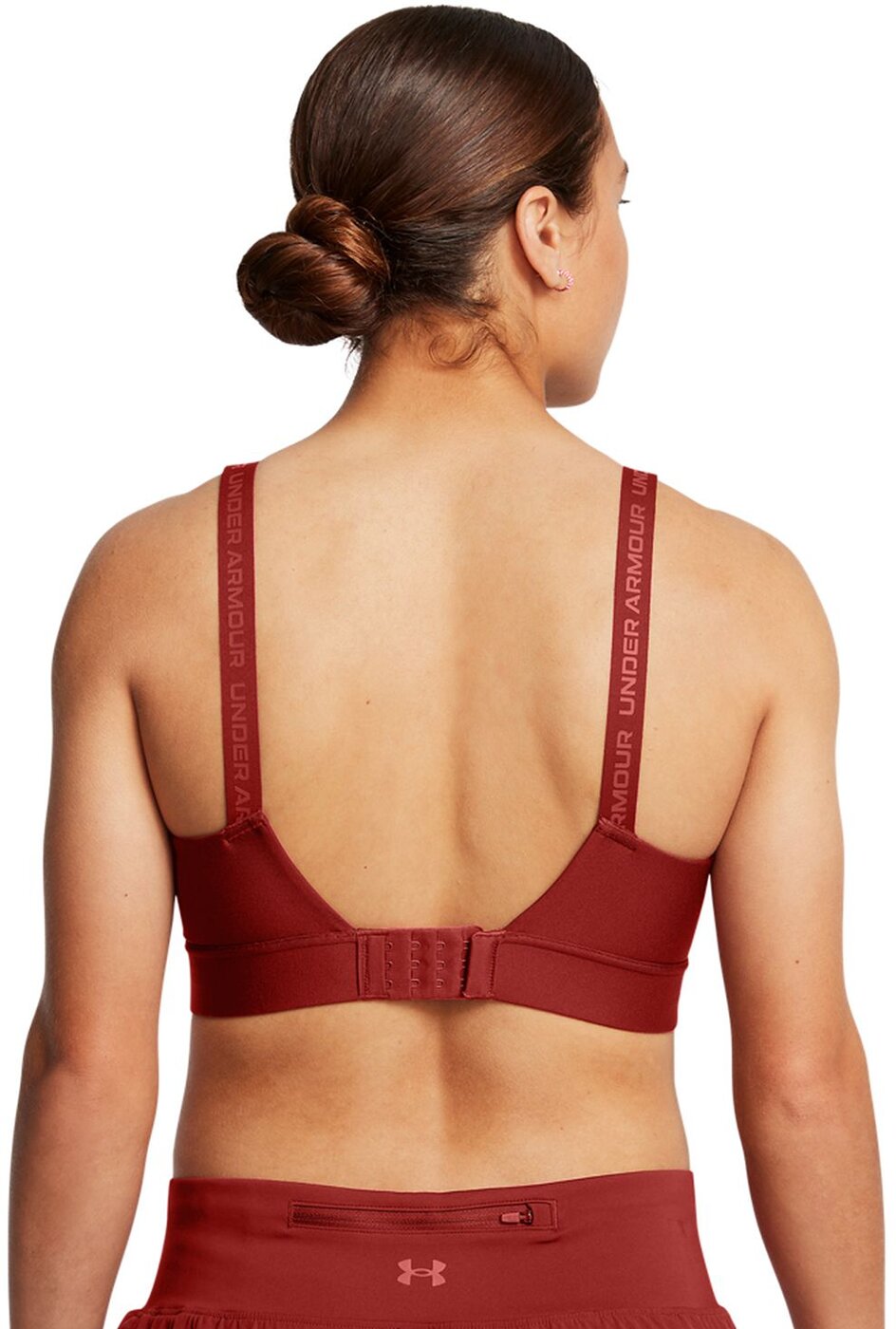 UNDER ARMOUR - UA INFINITY MID 2.0 BRA EARTHEN ORANGE – Bild 4