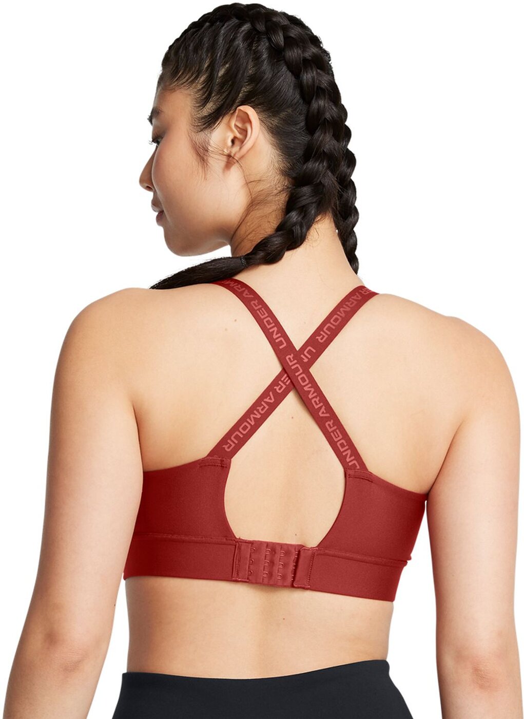 UNDER ARMOUR - UA INFINITY MID 2.0 BRA EARTHEN ORANGE – Bild 8
