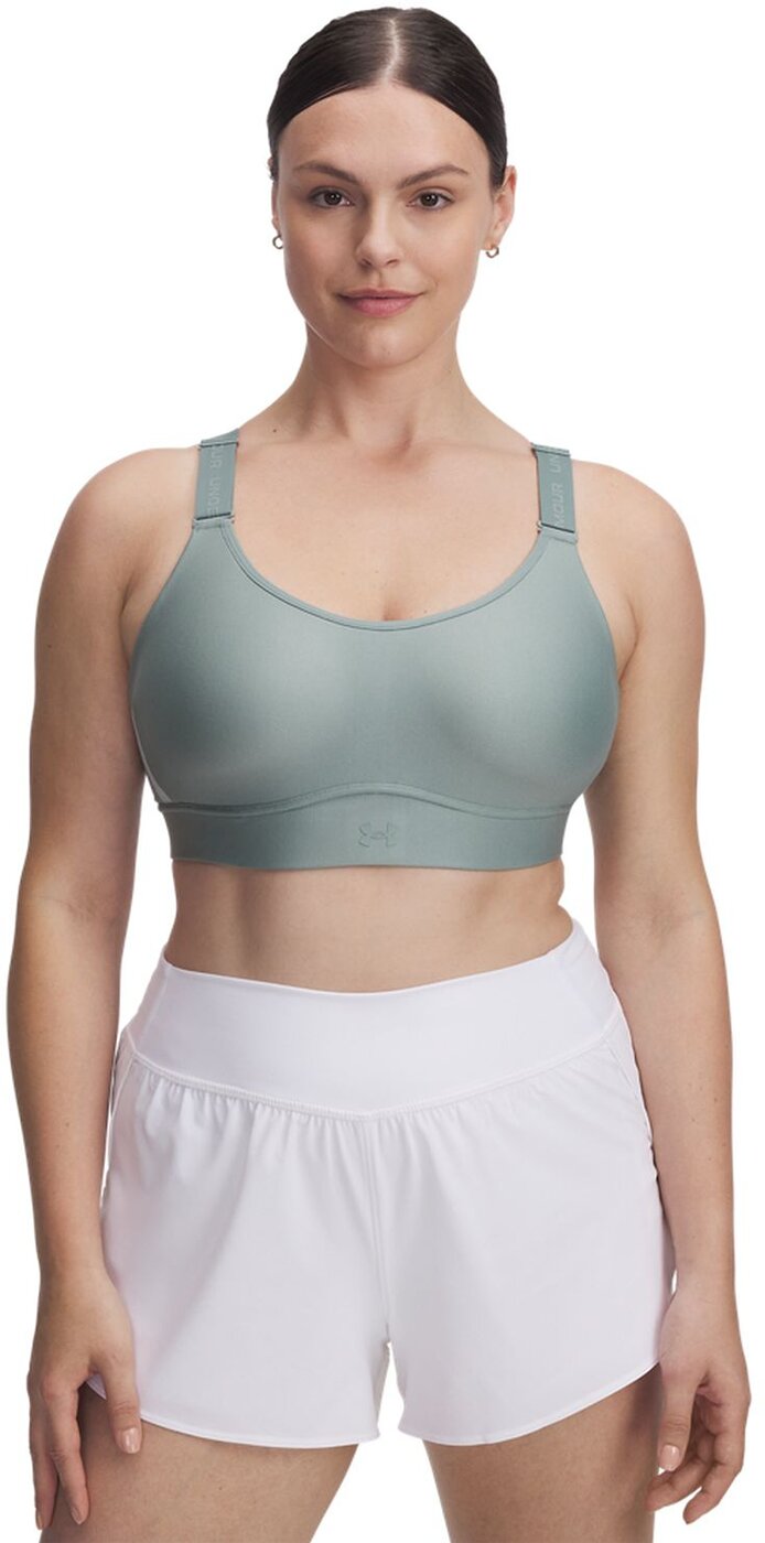 UNDER ARMOUR - UA INFINITY MID 2.0 BRA SILICA GREEN – Bild 3