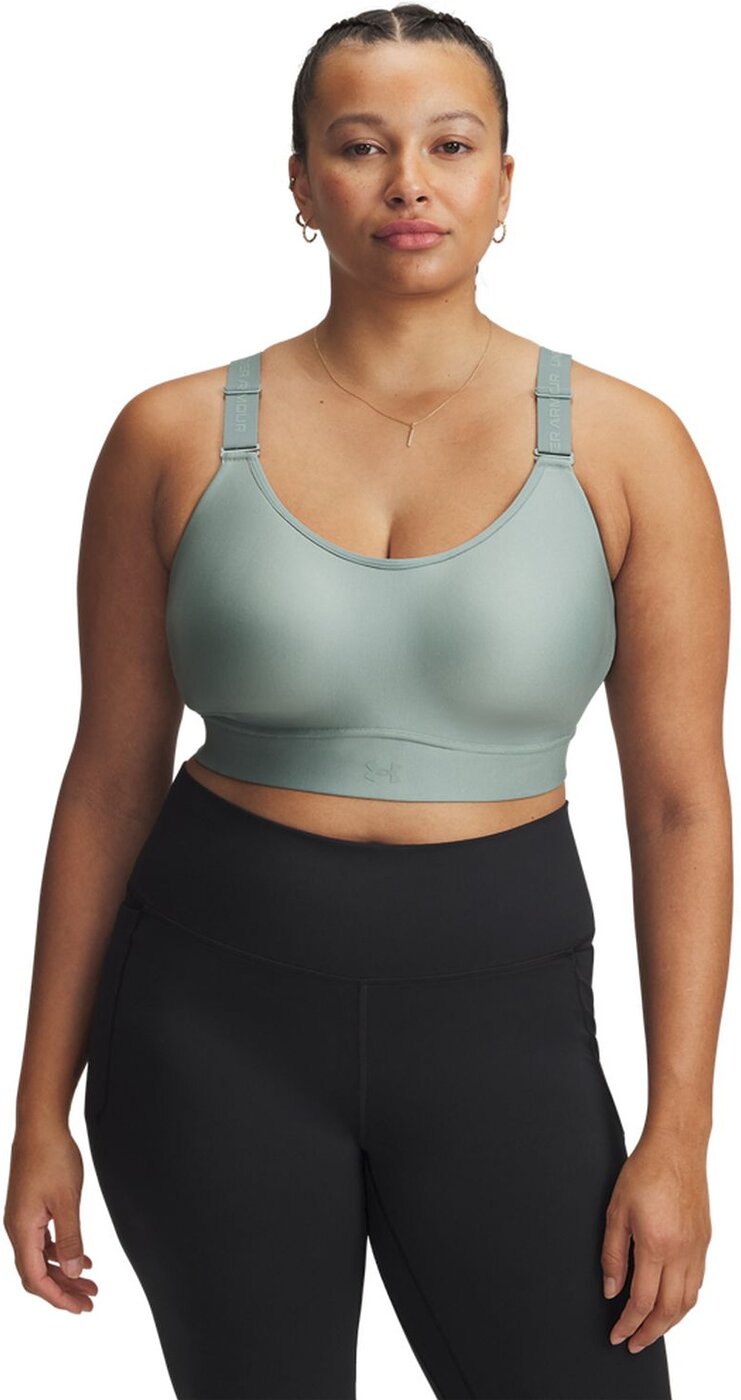 UNDER ARMOUR - UA INFINITY MID 2.0 BRA SILICA GREEN – Bild 5