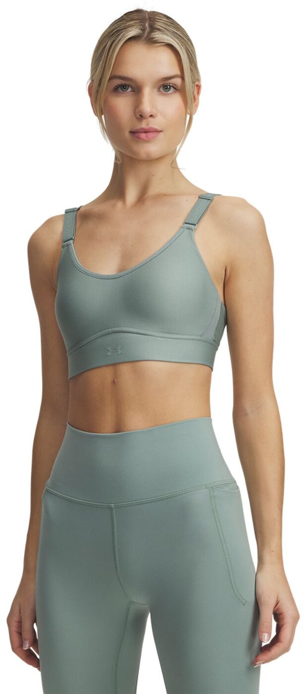 UNDER ARMOUR - UA INFINITY MID 2.0 BRA SILICA GREEN – Bild 7