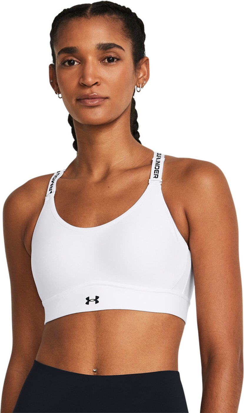 UNDER ARMOUR - UA INFINITY MID 2.0 BRA WHITE – Bild 3