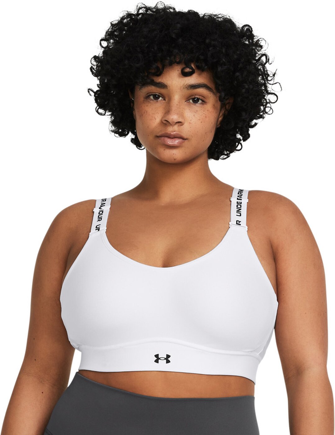 UNDER ARMOUR - UA INFINITY MID 2.0 BRA WHITE – Bild 5