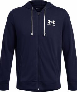 UNDER ARMOUR - UA RIVAL TERRY LC FZ MIDNIGHT NAVY