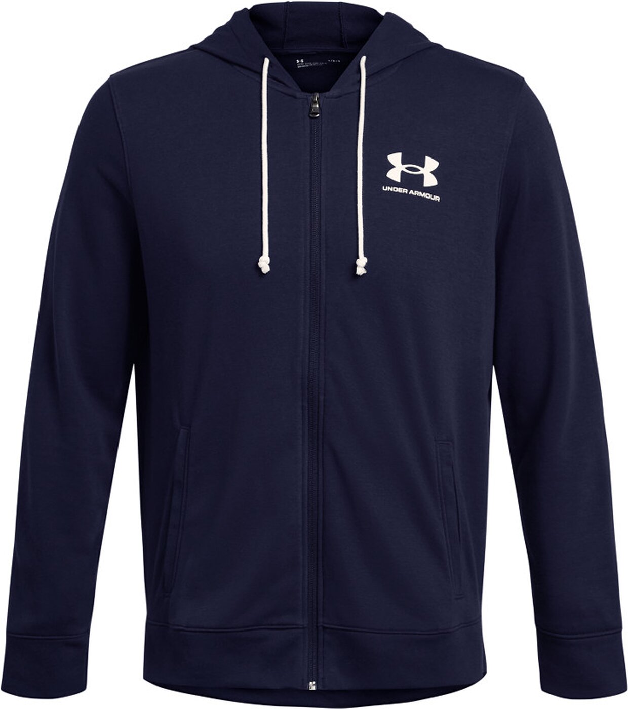 UNDER ARMOUR - UA RIVAL TERRY LC FZ MIDNIGHT NAVY