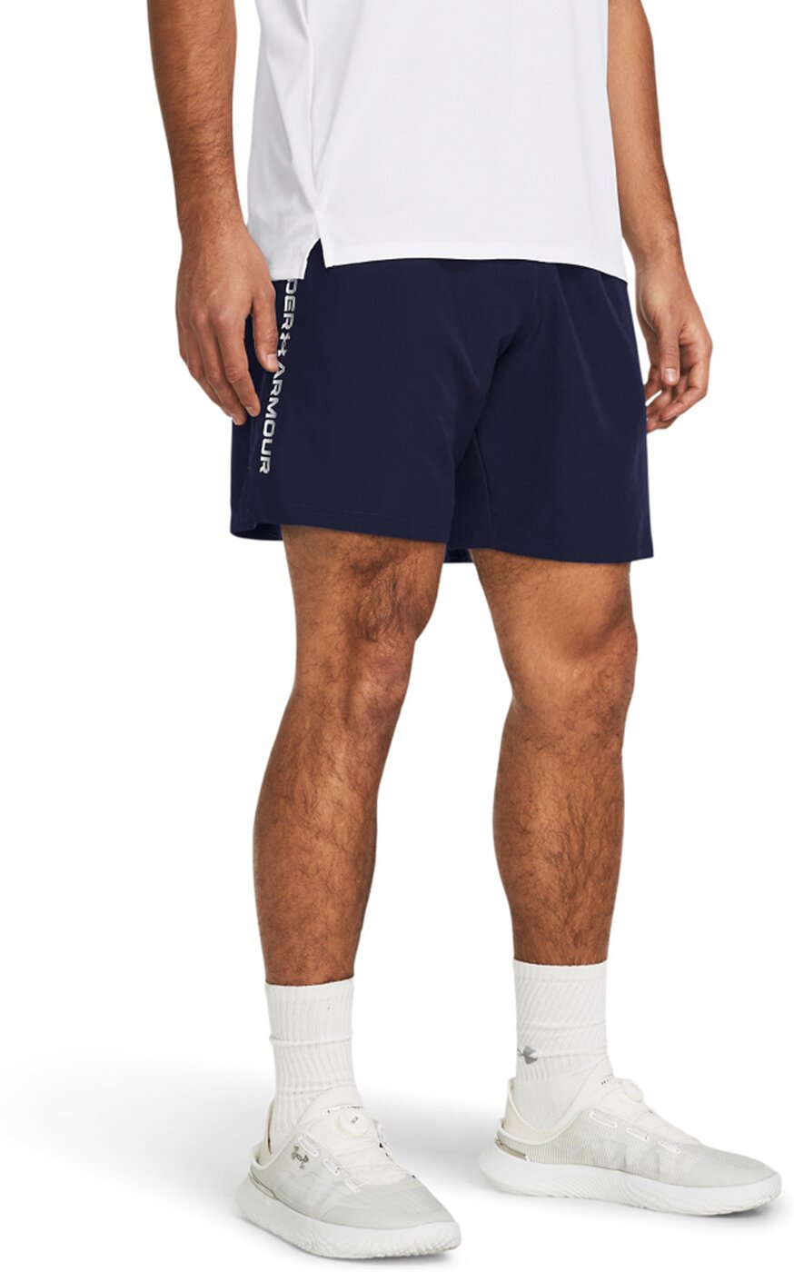 UNDER ARMOUR - UA TECH WOVEN WORDMARK SHORT MIDNIGHT NAVY – Bild 3