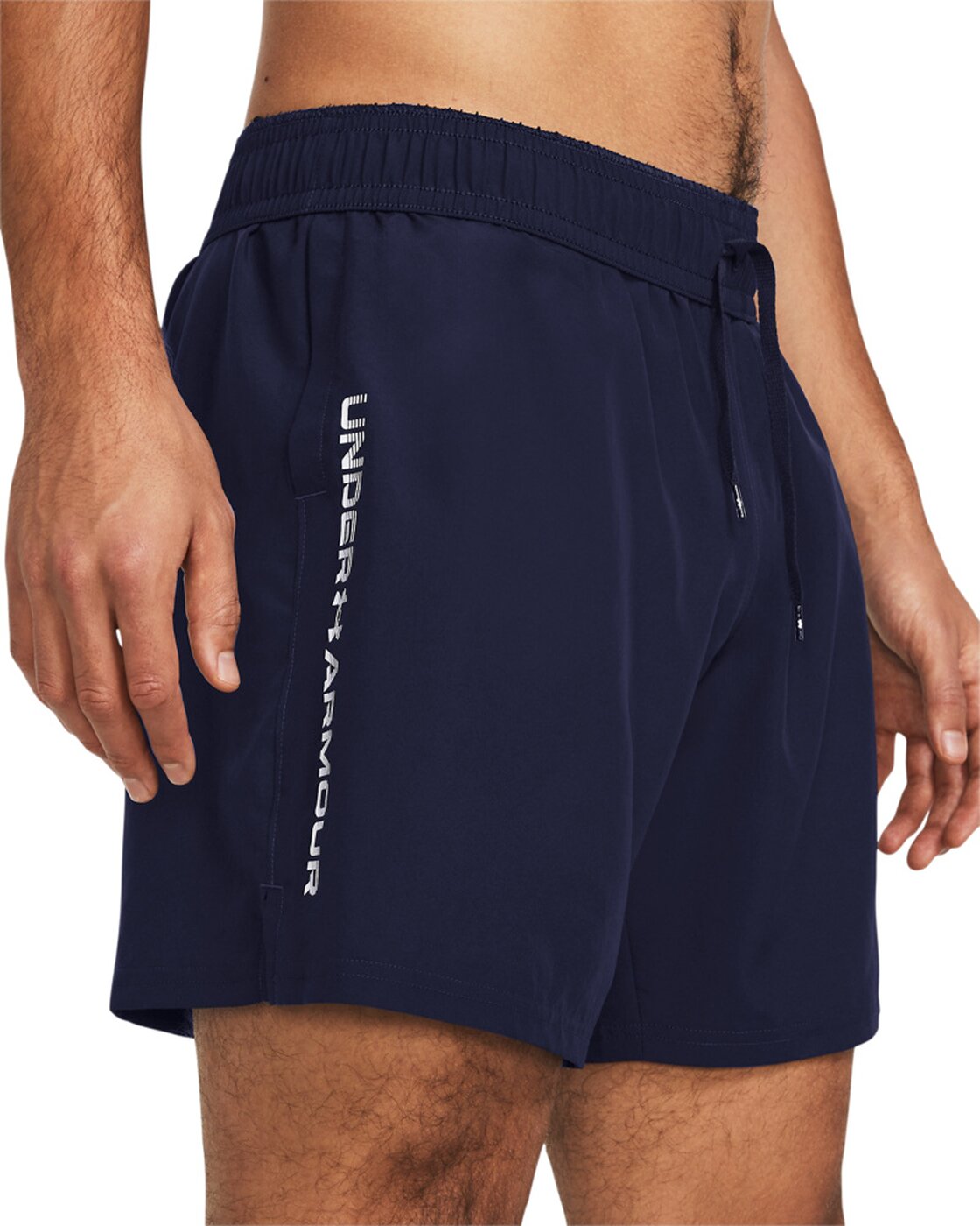 UNDER ARMOUR - UA TECH WOVEN WORDMARK SHORT MIDNIGHT NAVY – Bild 6