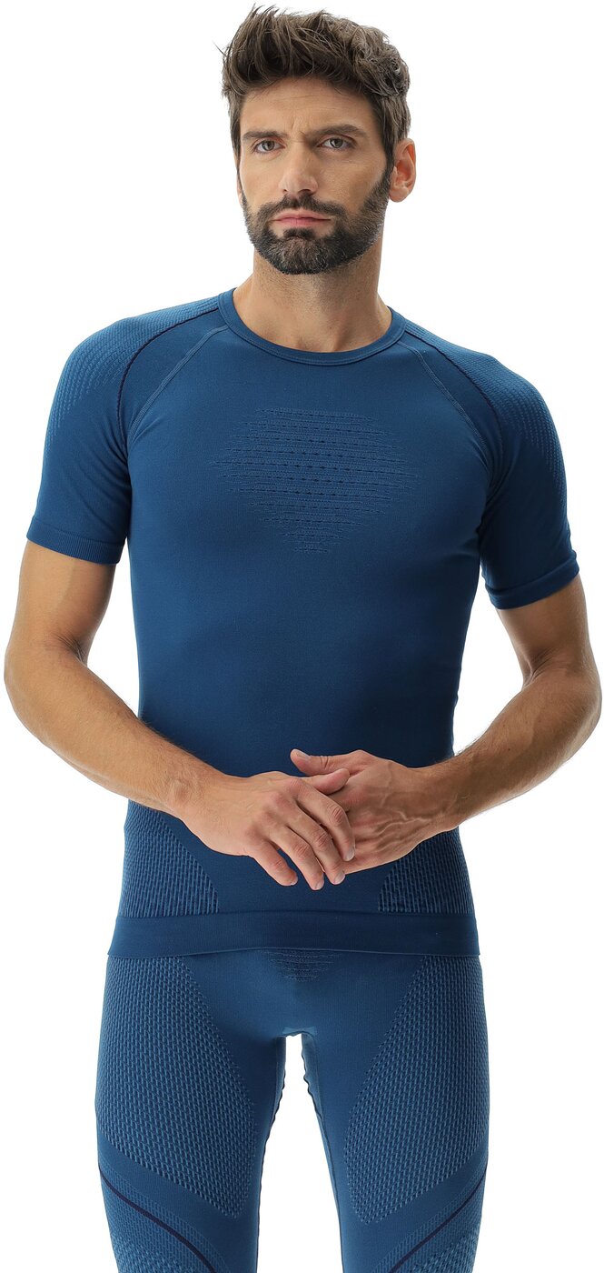 UYN - MAN EVOLUTYON UW SHIRT SH_SL BLUE POSEIDON/NAVY/N – Bild 3