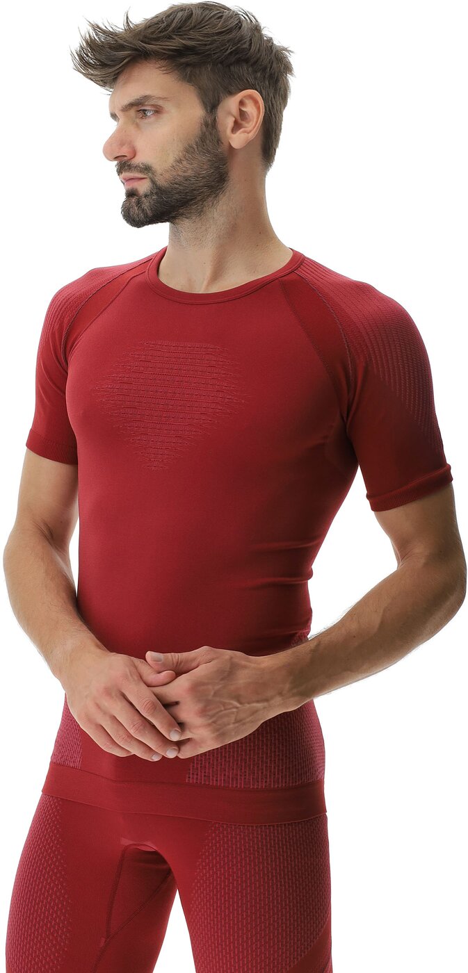 UYN - MAN EVOLUTYON UW SHIRT SH_SL SOFISTIC R/BORD/BORD – Bild 3