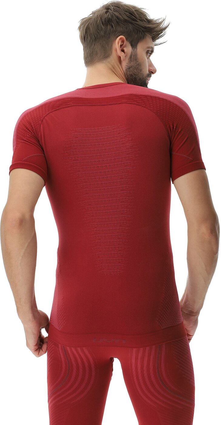 UYN - MAN EVOLUTYON UW SHIRT SH_SL SOFISTIC R/BORD/BORD – Bild 4