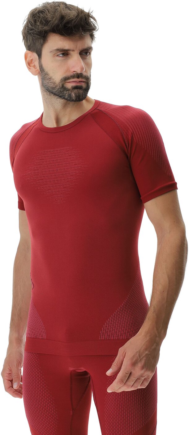 UYN - MAN EVOLUTYON UW SHIRT SH_SL SOFISTIC R/BORD/BORD – Bild 5