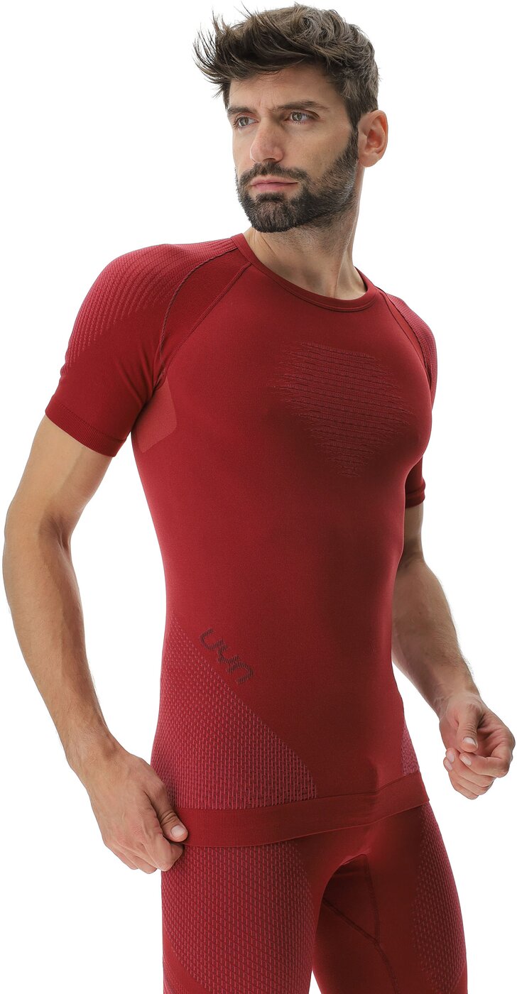 UYN - MAN EVOLUTYON UW SHIRT SH_SL SOFISTIC R/BORD/BORD – Bild 7
