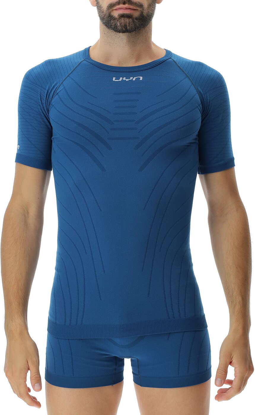 UYN - UYN MAN MOTYON 2.0 UW SHIRT SH_SL BLUE POSEIDON