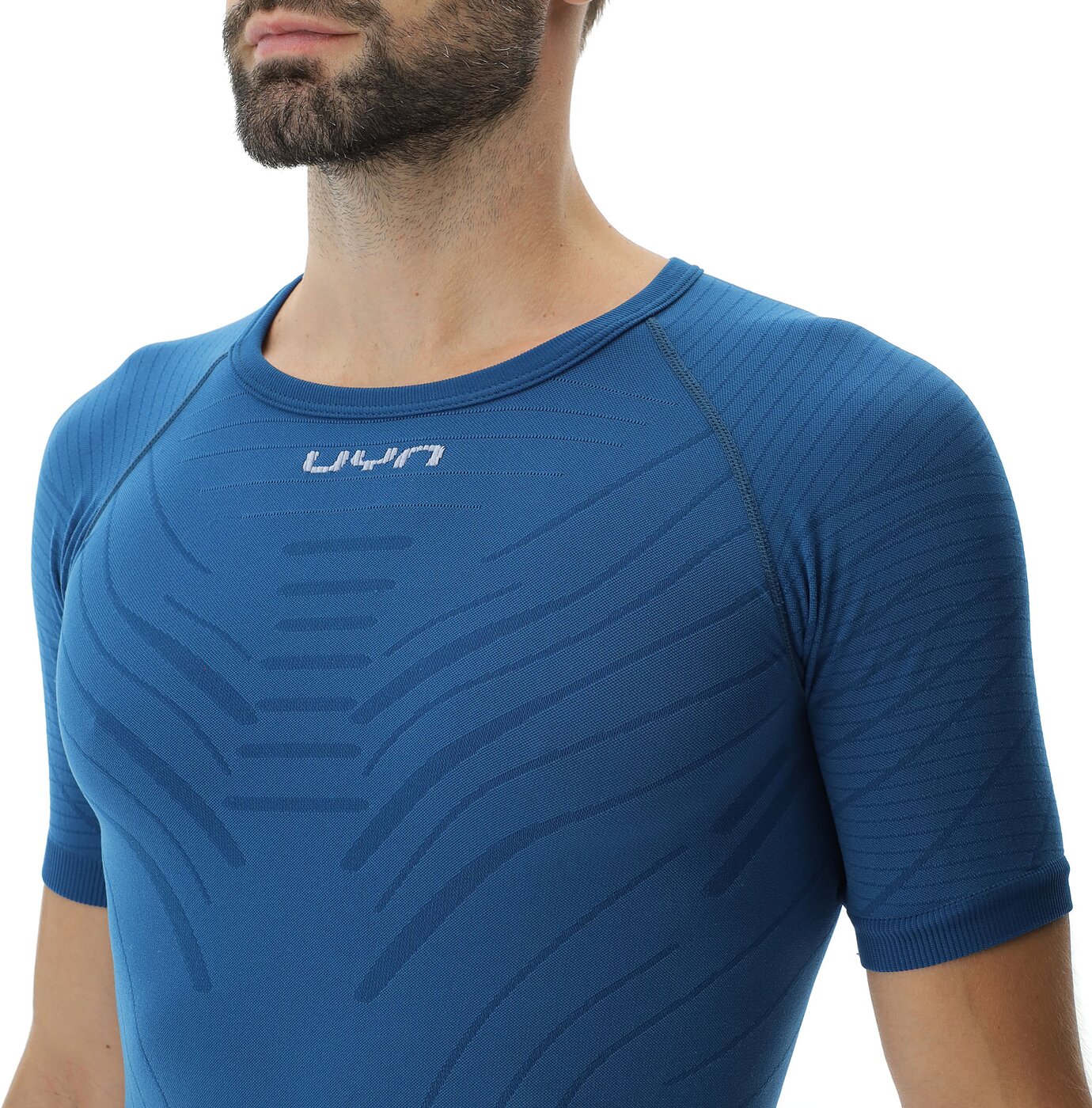 UYN - UYN MAN MOTYON 2.0 UW SHIRT SH_SL BLUE POSEIDON – Bild 7