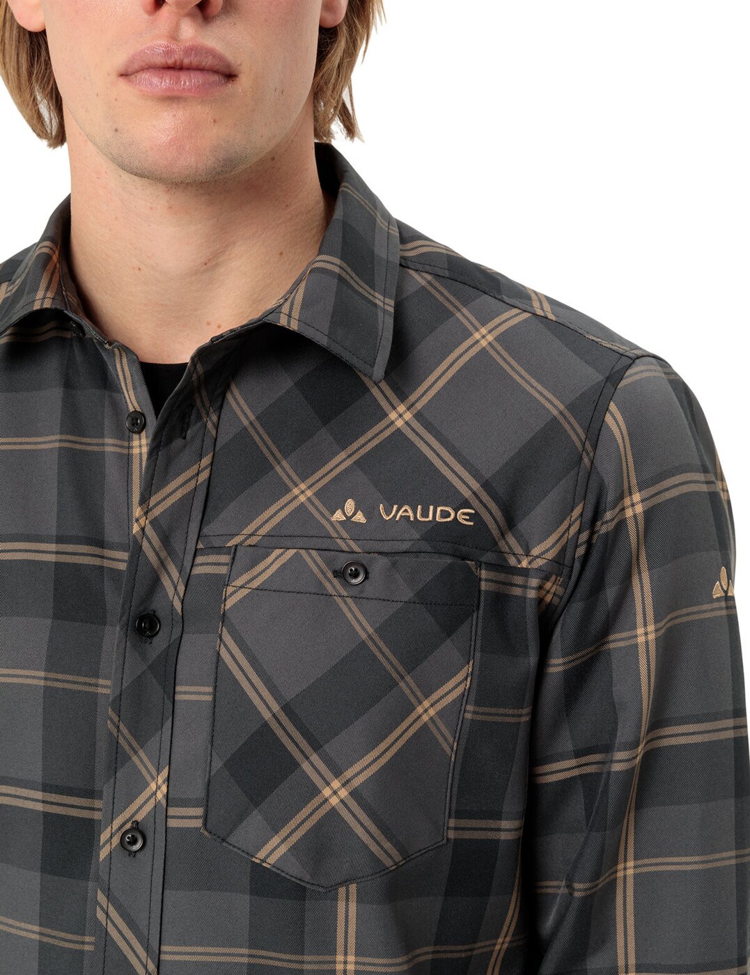 VAUDE - Me Neshan LS Shirt IV BLACK/OAT – Bild 7