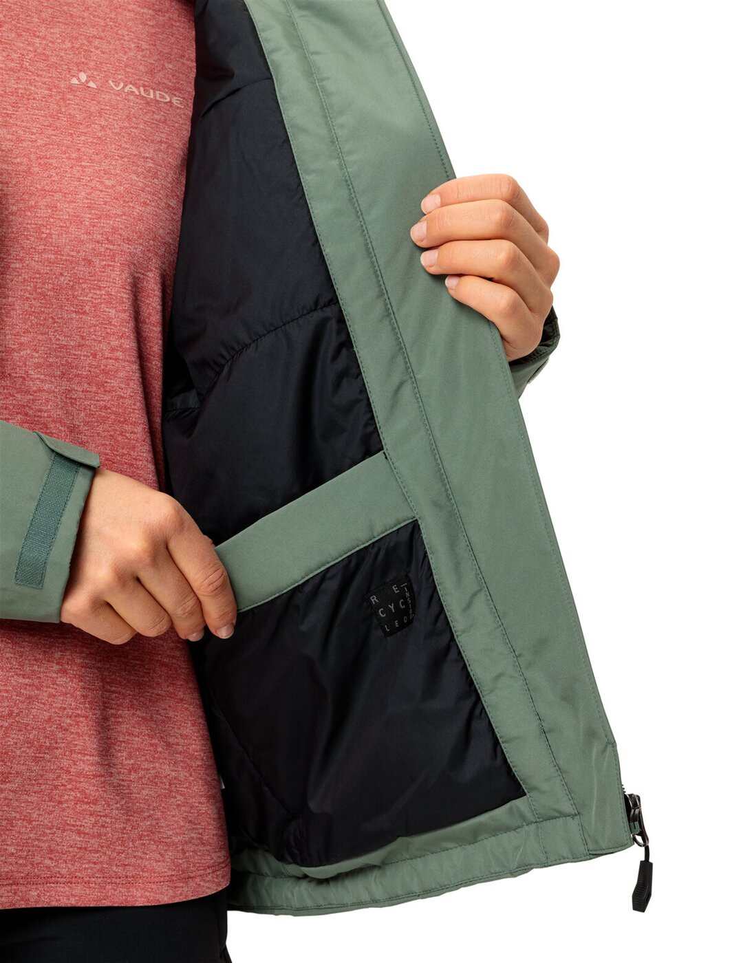 VAUDE - Wo Rosemoor Padded Jacket II AGAVE – Bild 6