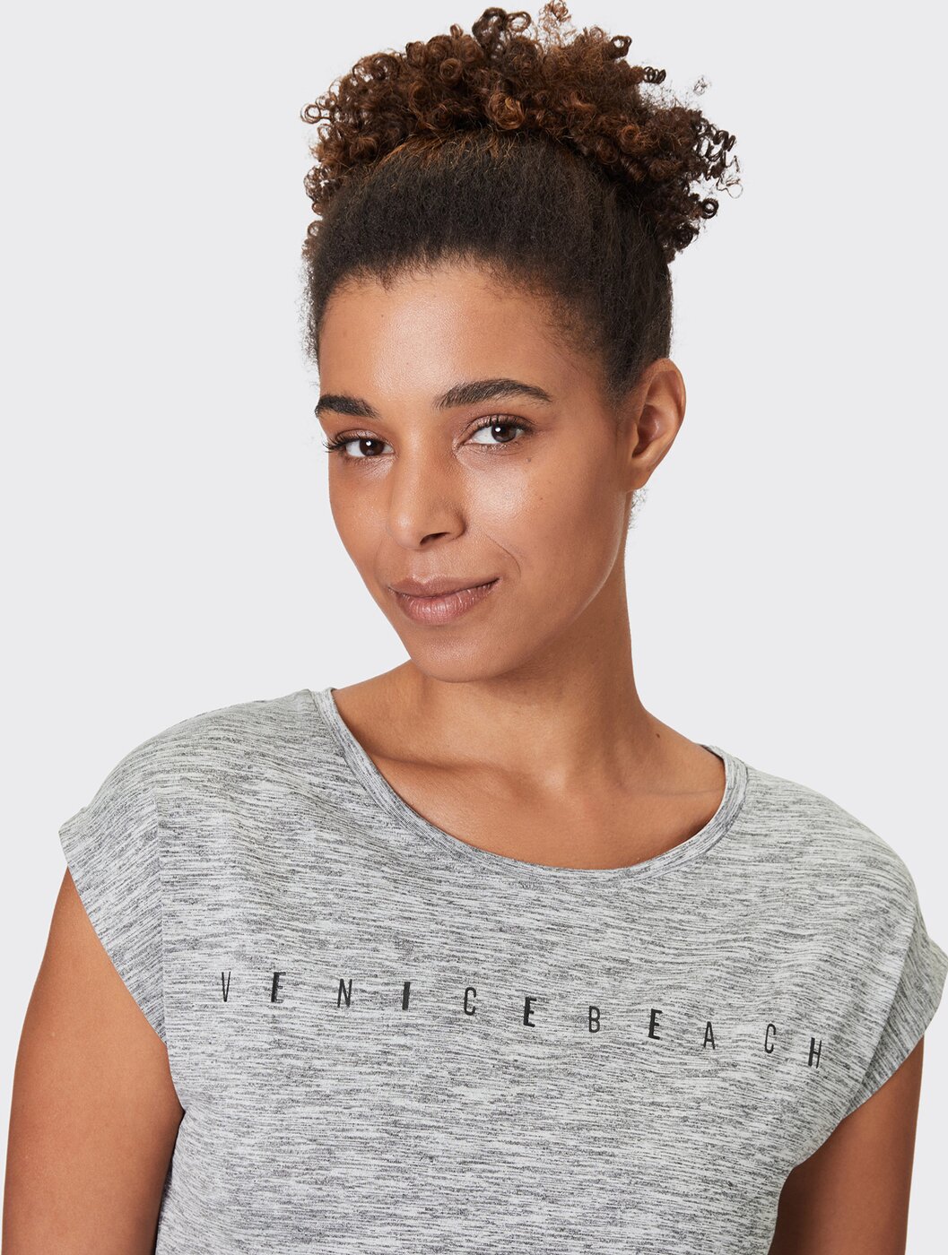 VENICE BEACH - VB_Wonder DMELZ T-Shirt COAL B MEL. – Bild 6