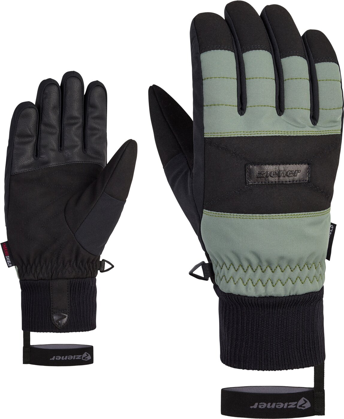 ZIENER - GENDO AS(R) glove ski alpine GREEN MUD