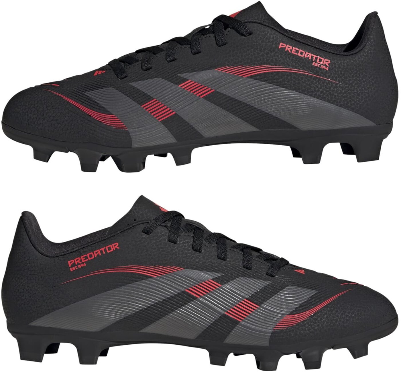 ADIDAS - PREDATOR CLUB FG/MG CBLACK/GREFOU/LUCRED – Bild 4
