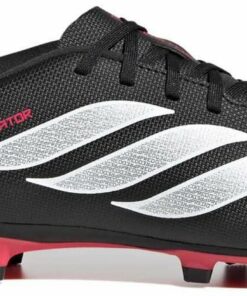 ADIDAS - PREDATOR CLUB FG/MG J CBLACK/FTWWHT/LUCRED