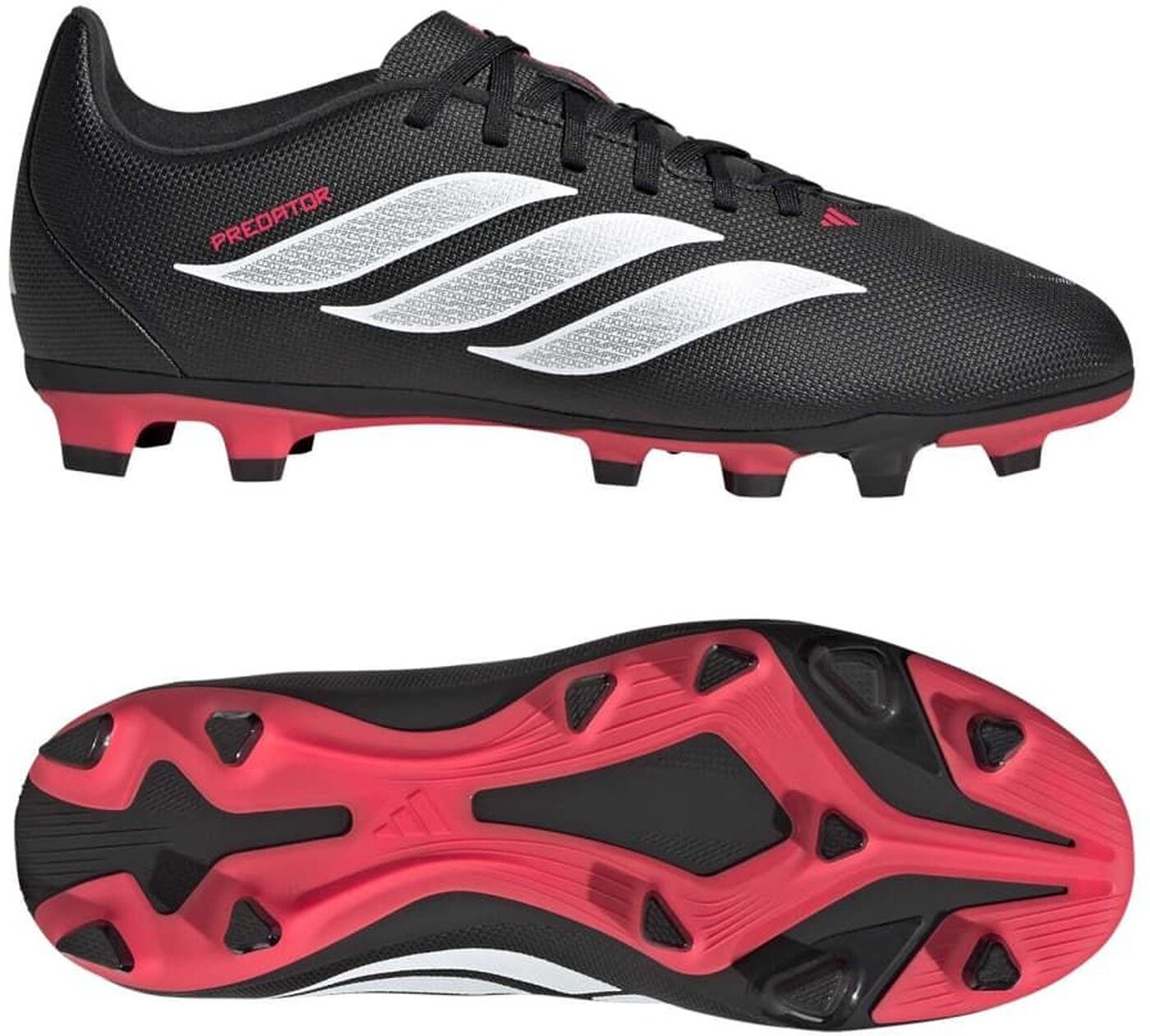 ADIDAS - PREDATOR CLUB FG/MG J CBLACK/FTWWHT/LUCRED – Bild 8