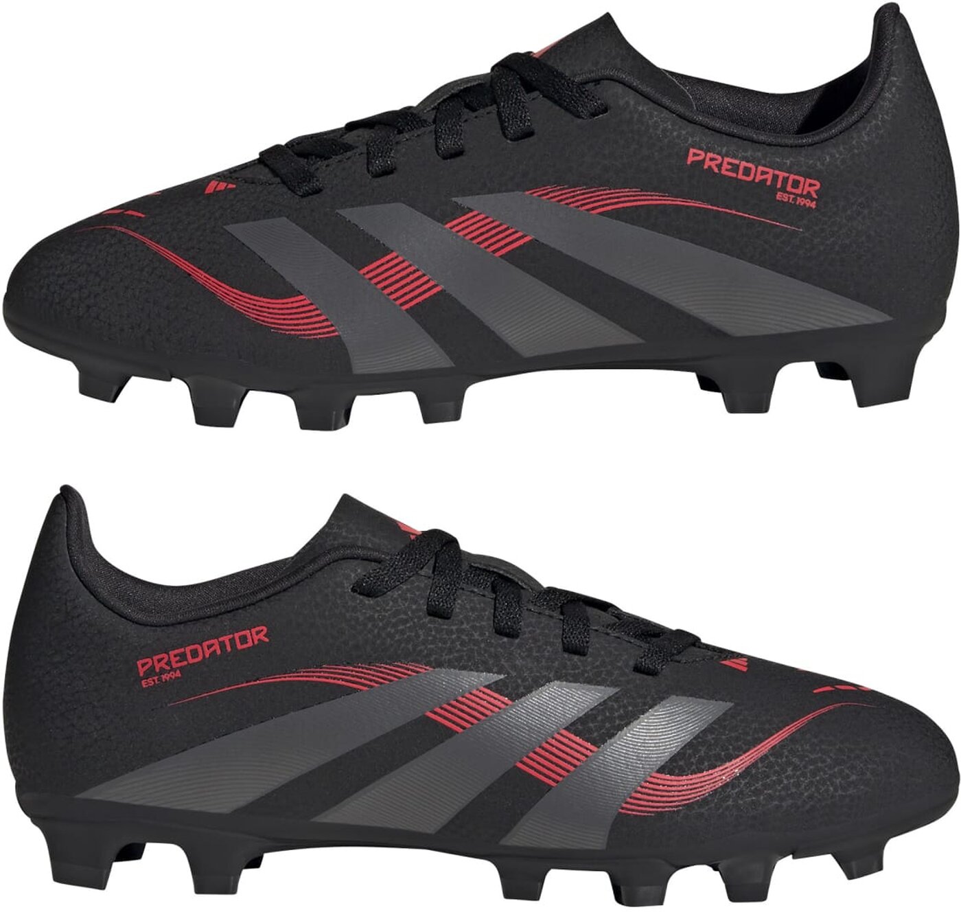 ADIDAS - PREDATOR CLUB FG/MG J CBLACK/GREFOU/LUCRED – Bild 4