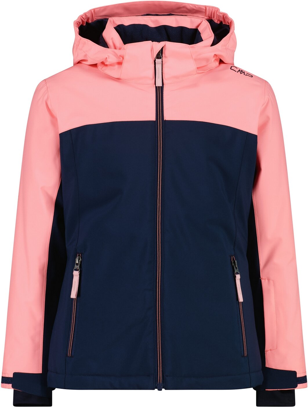 CMP - KID G JACKET SNAPS HOOD BLUE INK-LOTUS