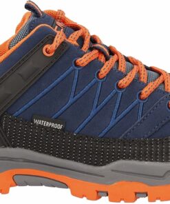 CMP - KIDS RIGEL LOW TREKKING SHOES WP B. BLUE-ARANCIO