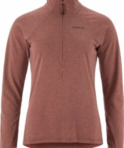 CRAFT - WOOL LS TEE W ROSE BROWN/MELANGE