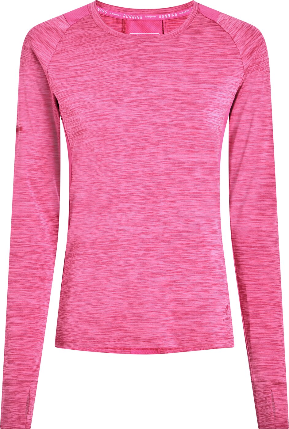 ENERGETICS - Da.-Langarmshirt Evii L/S W MELANGE/PINK DARK/PI