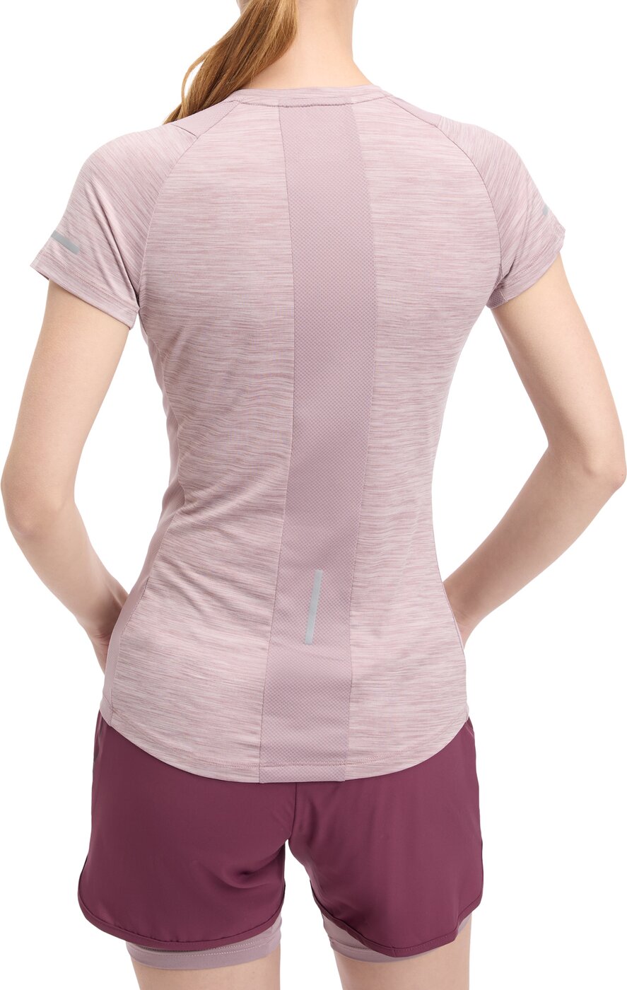 ENERGETICS - Da.-T-Shirt Evii SS W MELANGE/LILAC DARK/R – Bild 2